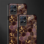 black maroon tile marble glass case for realme narzo 50 image-2