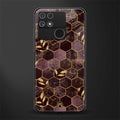 black maroon tile marble back phone cover | glass case for realme narzo 50a
