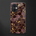 black maroon tile marble back phone cover | glass case for oppo f21 pro 5g