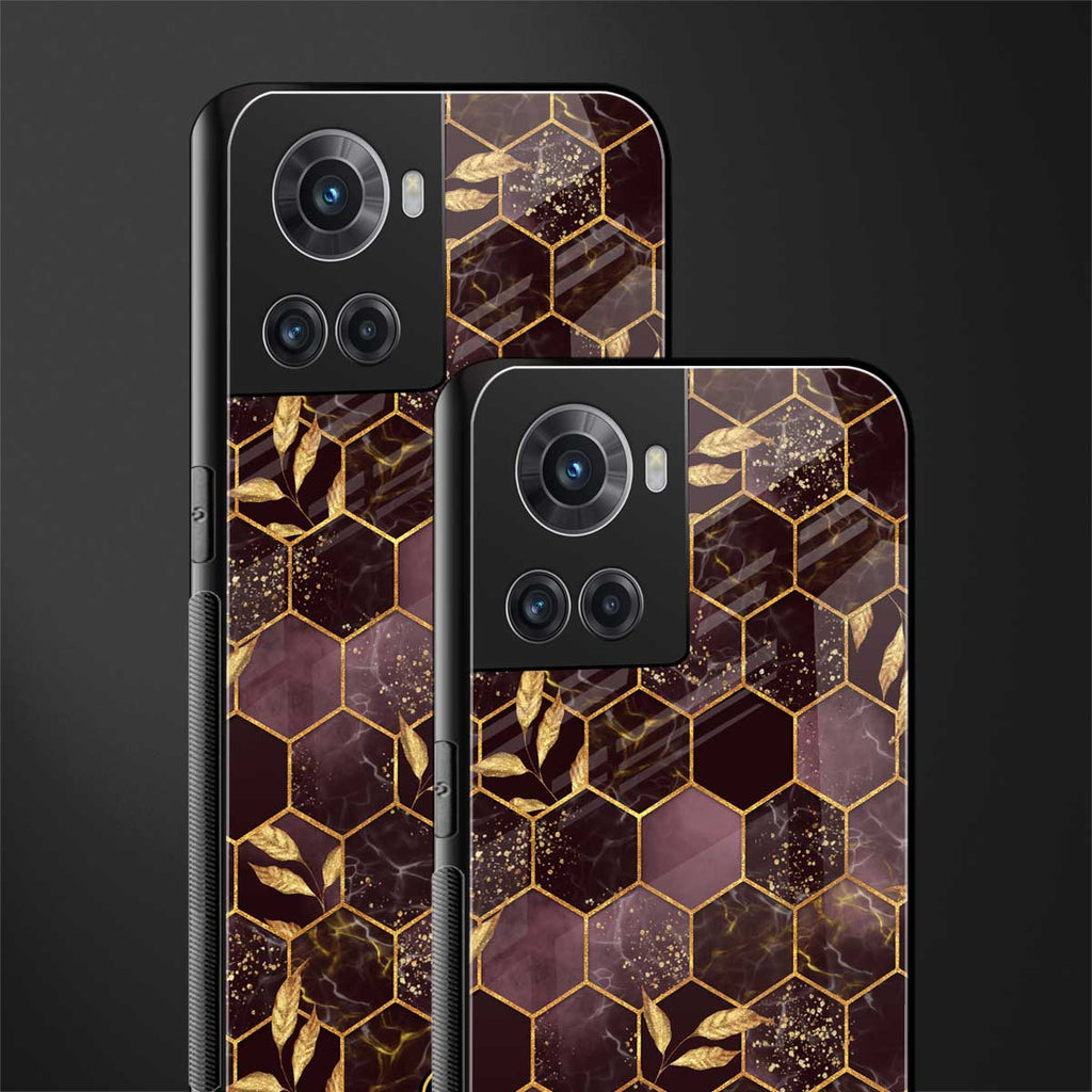 black maroon tile marble back phone cover | glass case for oneplus 10r 5g