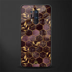 black maroon tile marble glass case for oneplus 8 pro image