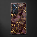 black maroon tile marble back phone cover | glass case for oneplus 9