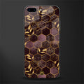 black maroon tile marble glass case for iphone 7 plus image