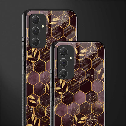 black maroon tile marble back phone cover | glass case for samsung galaxy a54 5g
