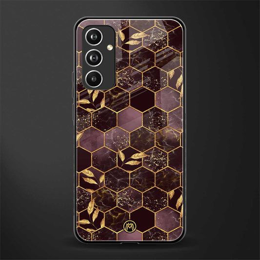 black maroon tile marble back phone cover | glass case for samsung galaxy a54 5g