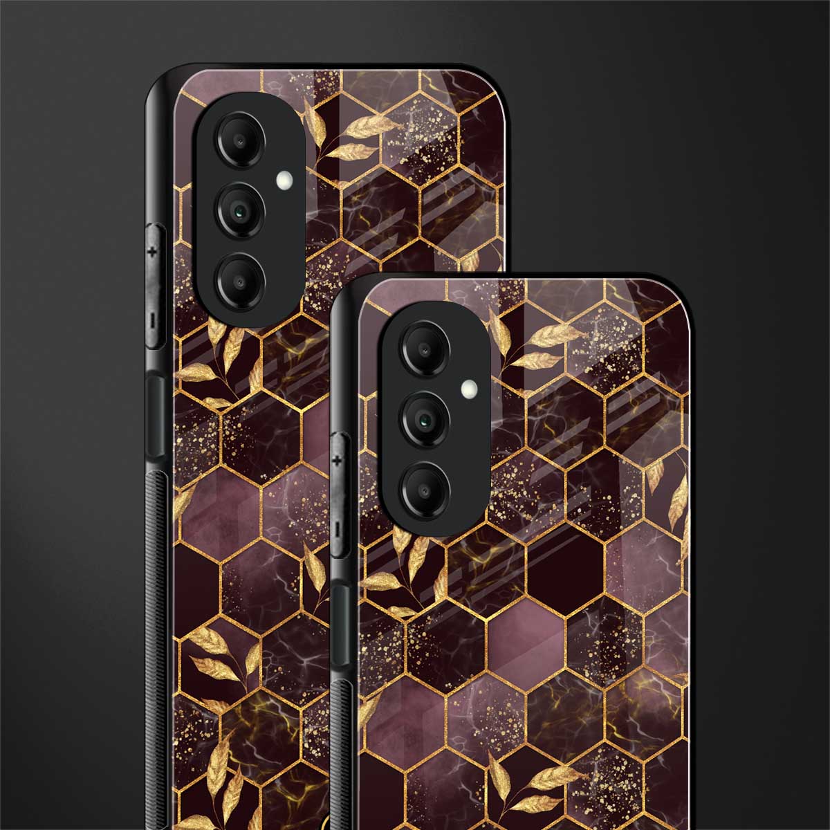 black maroon tile marble back phone cover | glass case for samsung galaxy a14 5g