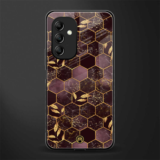 black maroon tile marble back phone cover | glass case for samsung galaxy a14 5g