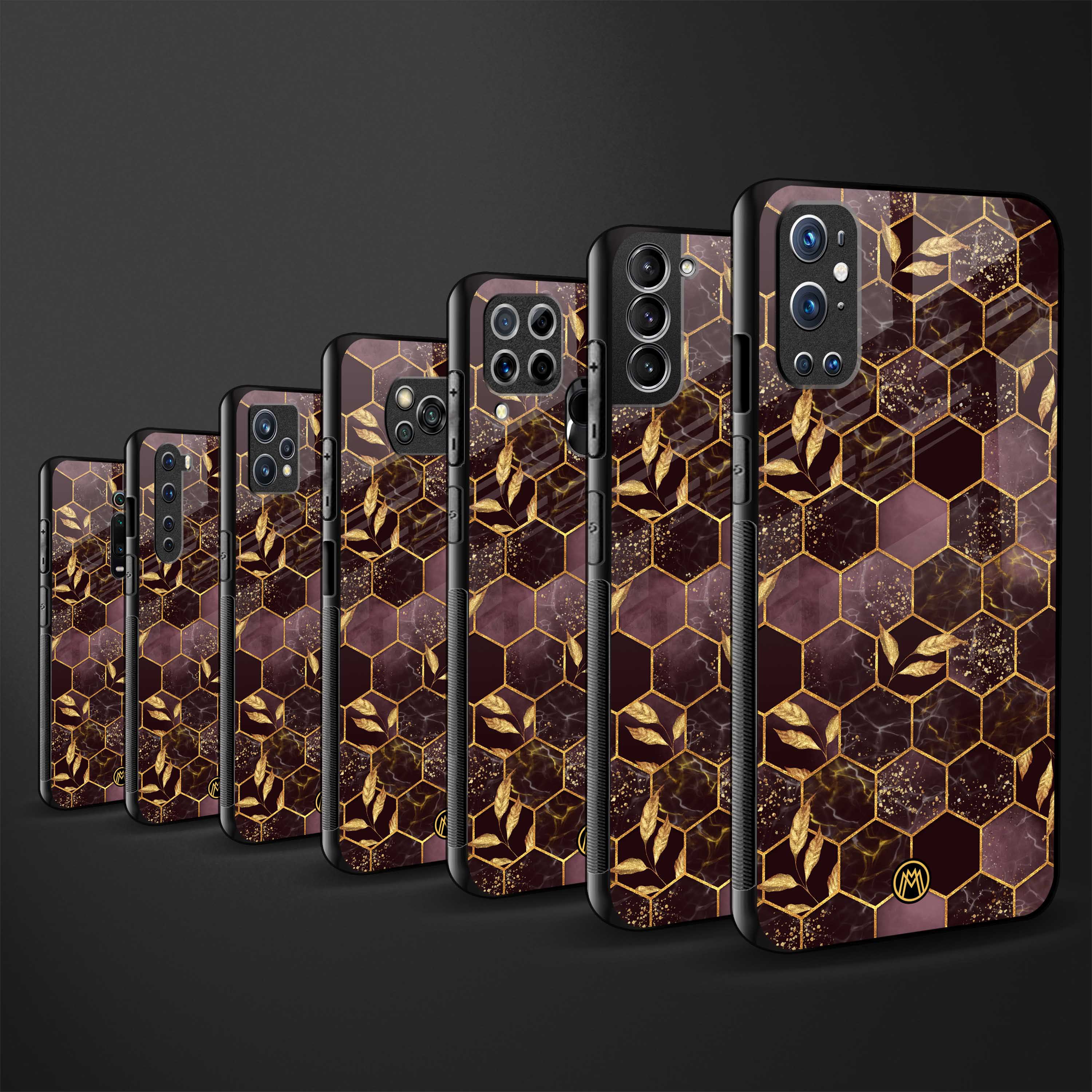black maroon tile marble glass case for samsung galaxy s22 plus 5g image-3