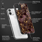 black maroon tile marble back phone cover | glass case for realme 9 pro 5g