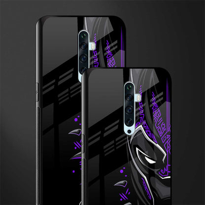 black panther superhero glass case for oppo reno 2f image-2