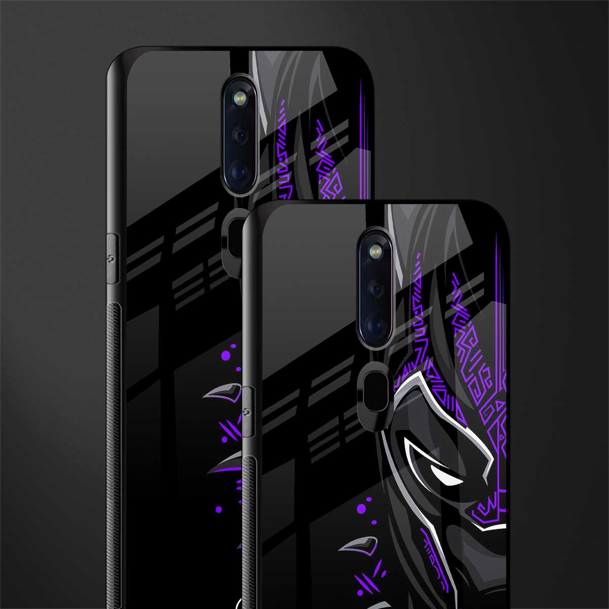 black panther superhero glass case for oppo f11 pro image-2