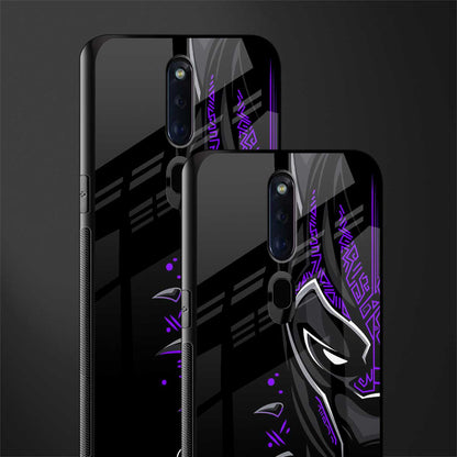 black panther superhero glass case for oppo f11 pro image-2