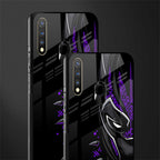 black panther superhero glass case for vivo u20 image-2