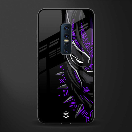 black panther superhero glass case for vivo v17 pro image
