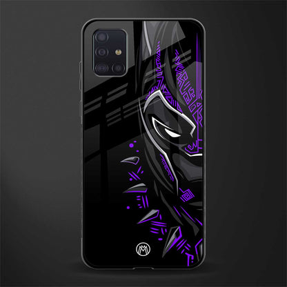 black panther superhero glass case for samsung galaxy a71 image