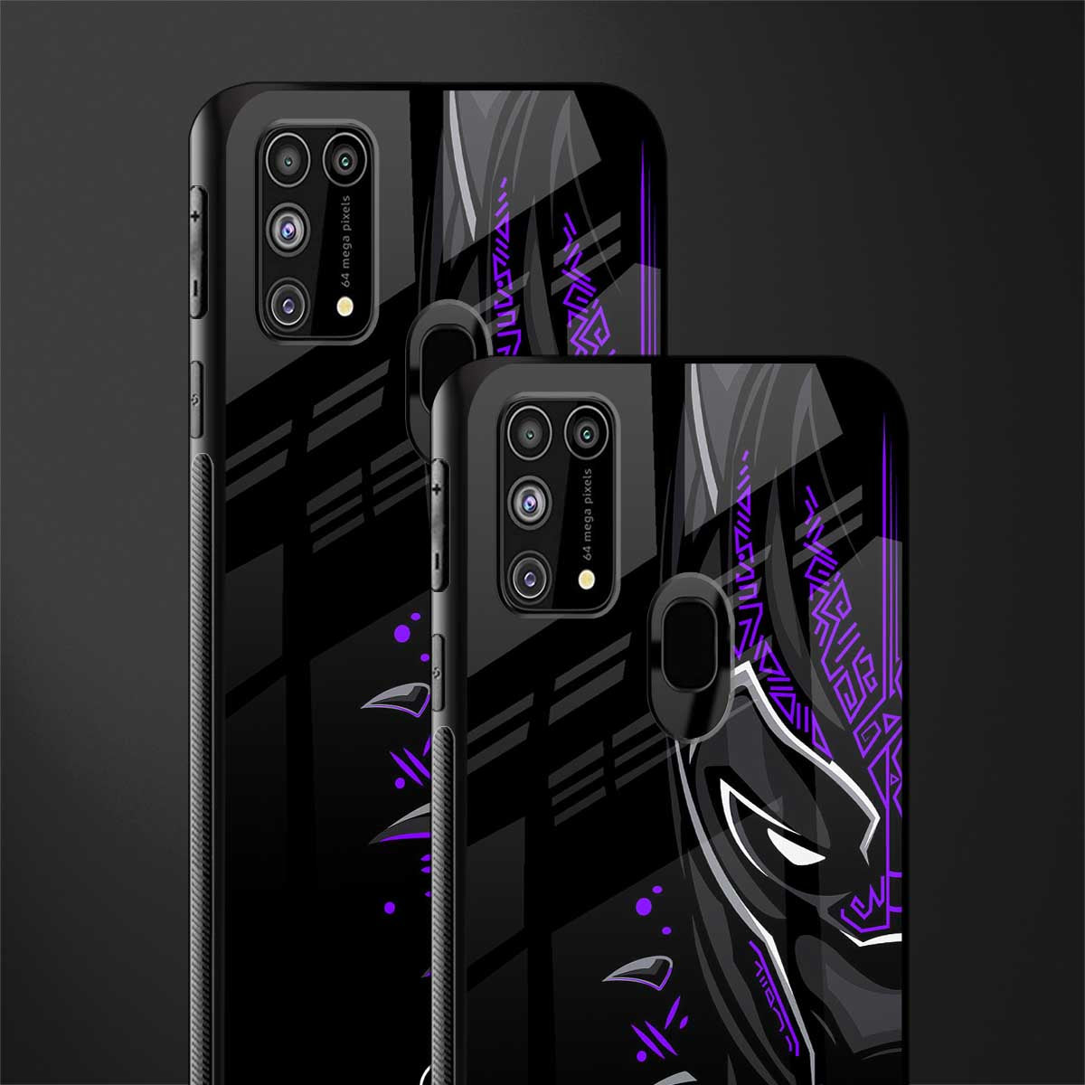 black panther superhero glass case for samsung galaxy m31 prime edition image-2