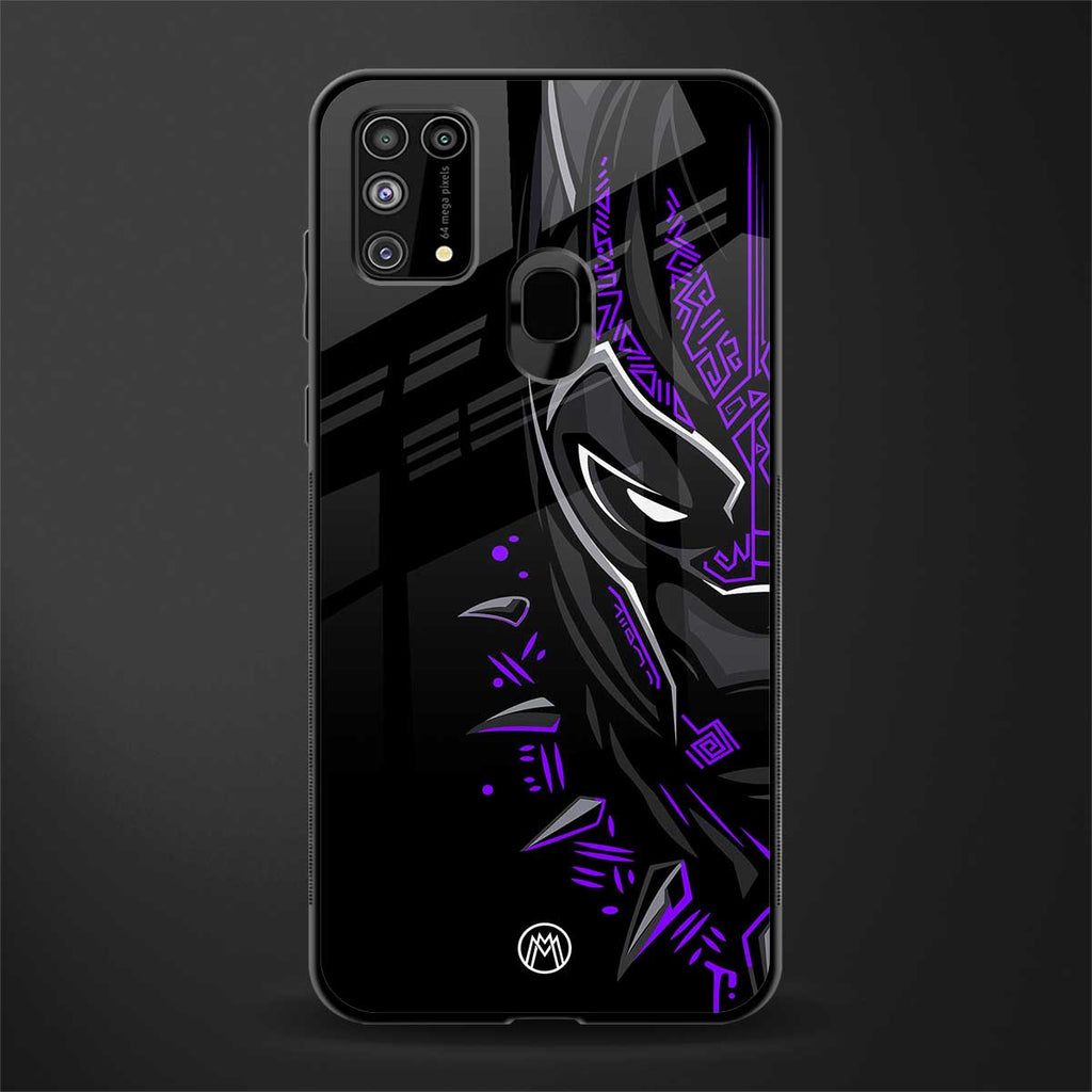 black panther superhero glass case for samsung galaxy f41 image