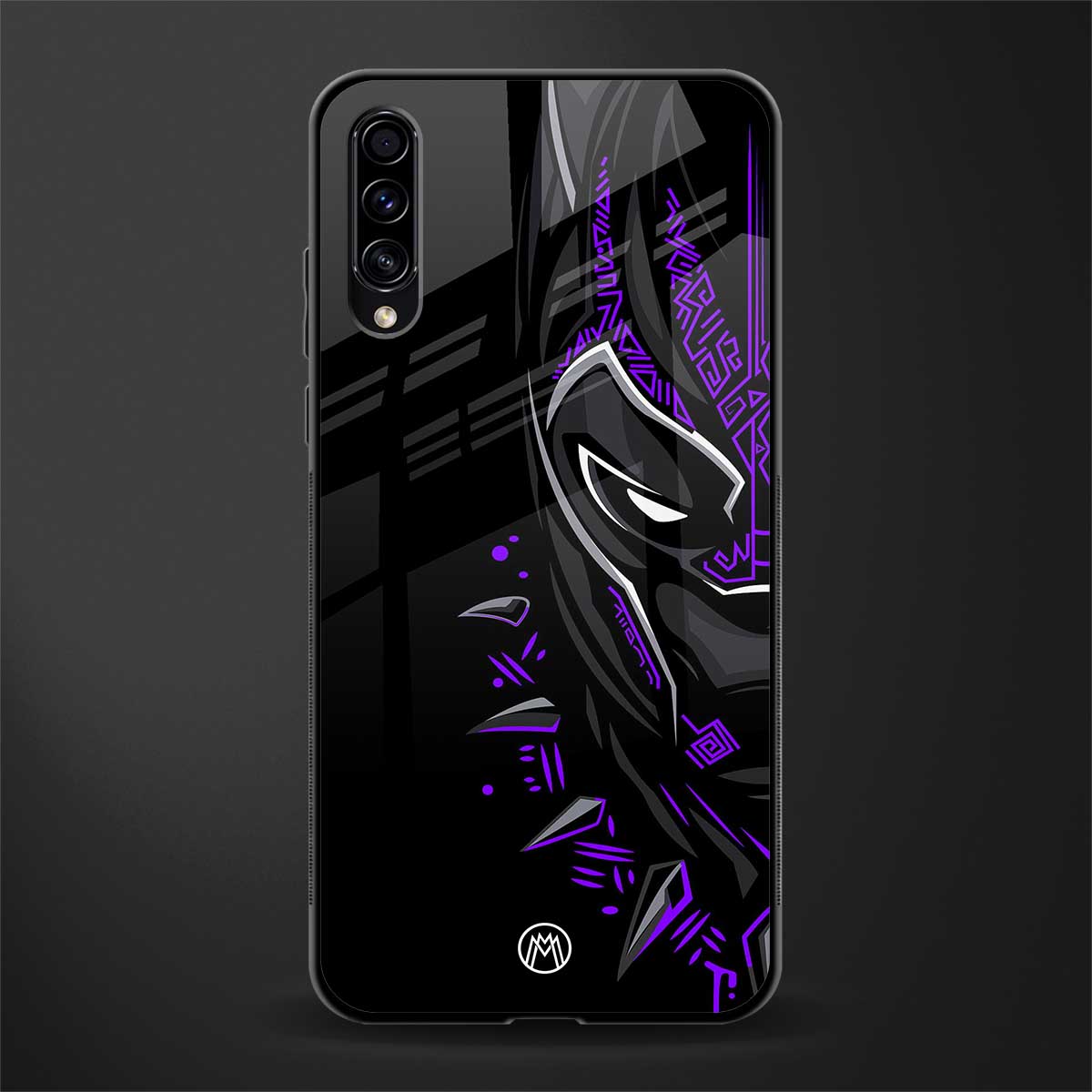 black panther superhero glass case for samsung galaxy a50 image