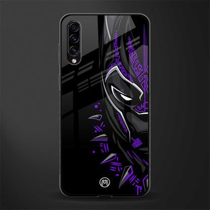black panther superhero glass case for samsung galaxy a70 image