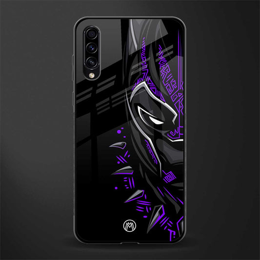 black panther superhero glass case for samsung galaxy a70 image