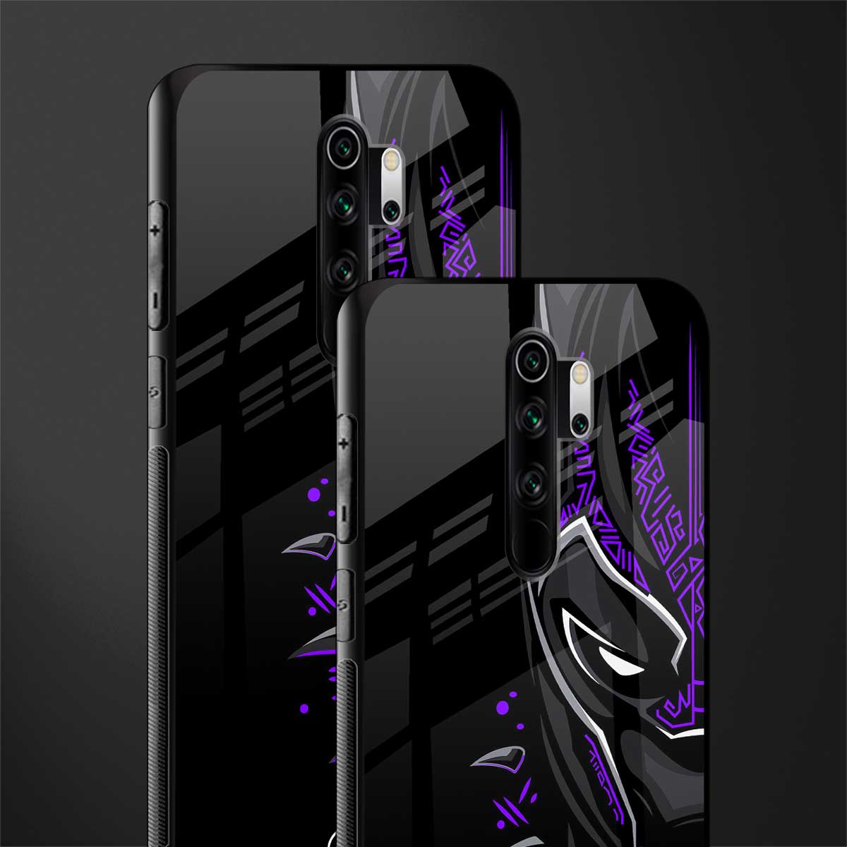 black panther superhero glass case for redmi note 8 pro image-2