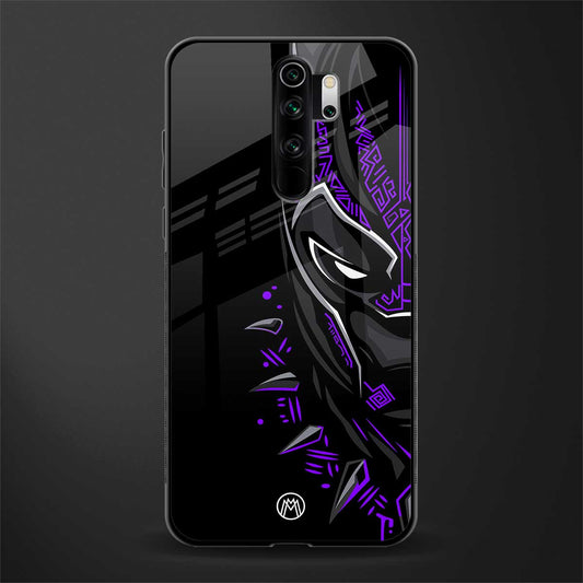 black panther superhero glass case for redmi note 8 pro image