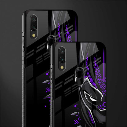 black panther superhero glass case for redmi y3 image-2
