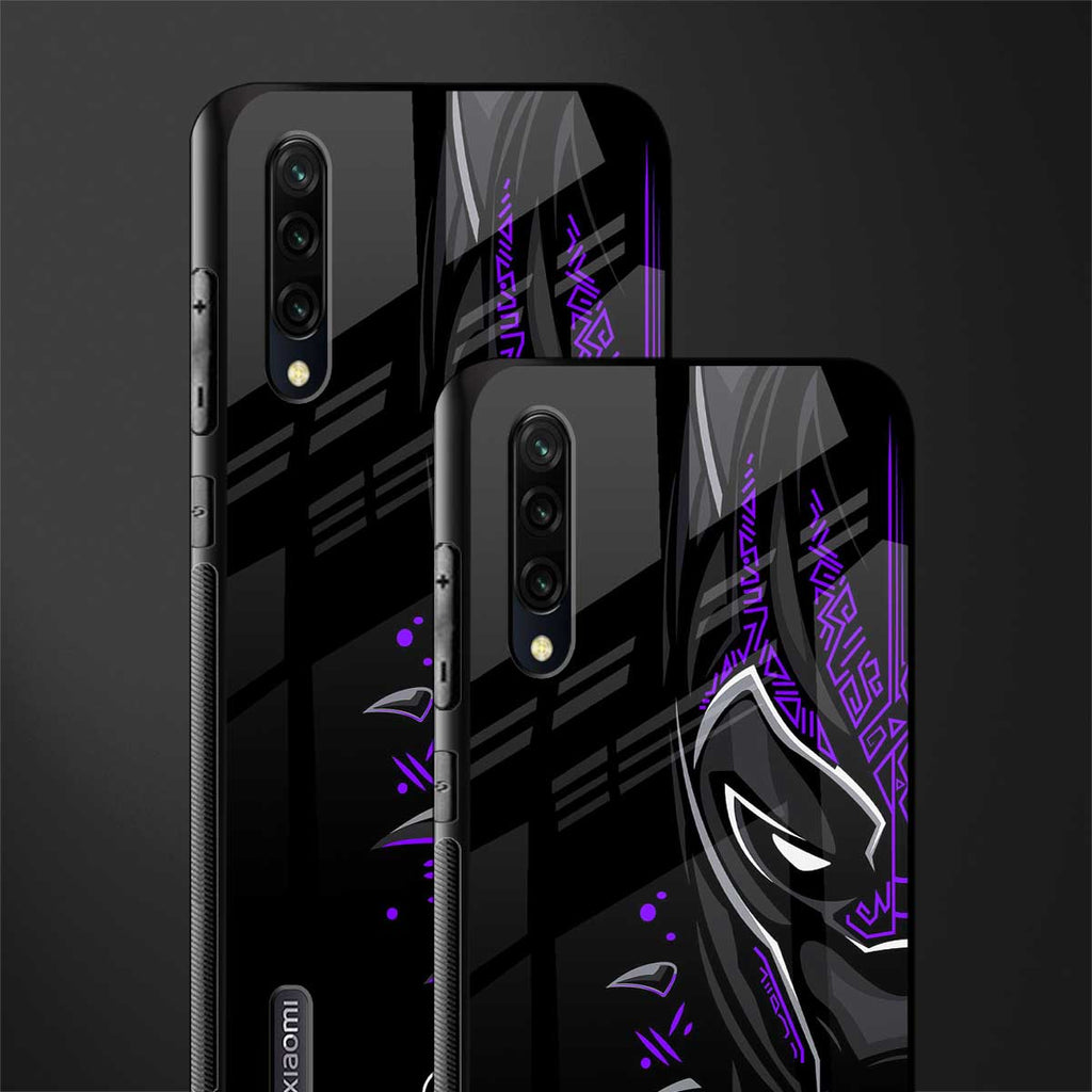 black panther superhero glass case for mi a3 redmi a3 image-2