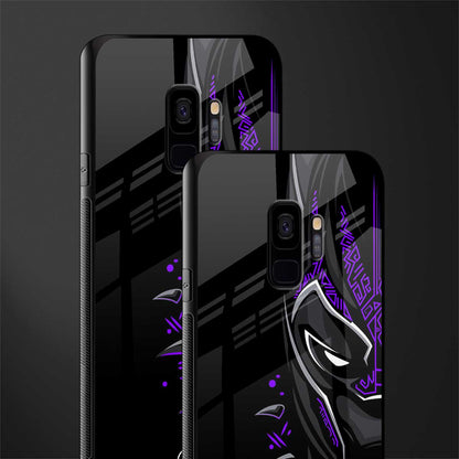 black panther superhero glass case for samsung galaxy s9 image-2