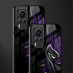 black panther superhero glass case for vivo x60 pro image-2