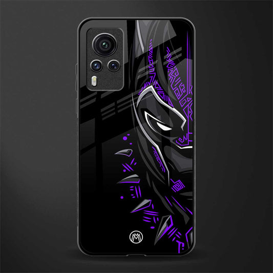 black panther superhero glass case for vivo x60 pro image