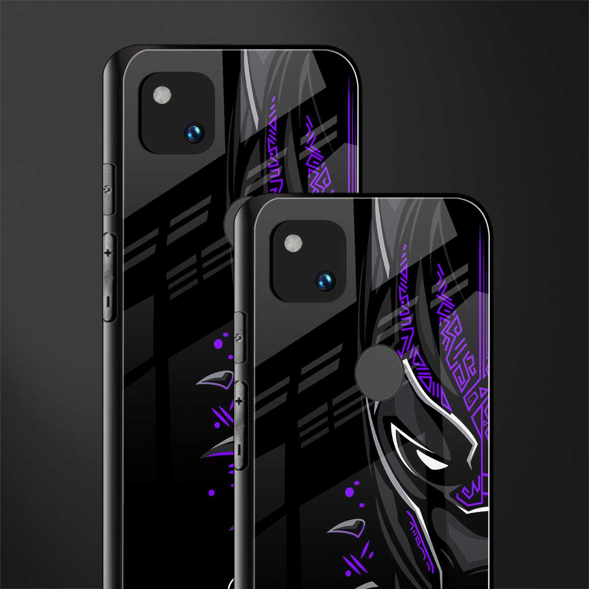 black panther superhero back phone cover | glass case for google pixel 4a 4g
