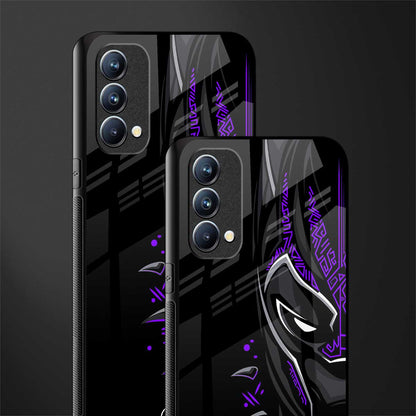 black panther superhero glass case for oppo f19 image-2