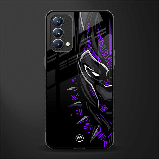 black panther superhero glass case for oppo f19 image