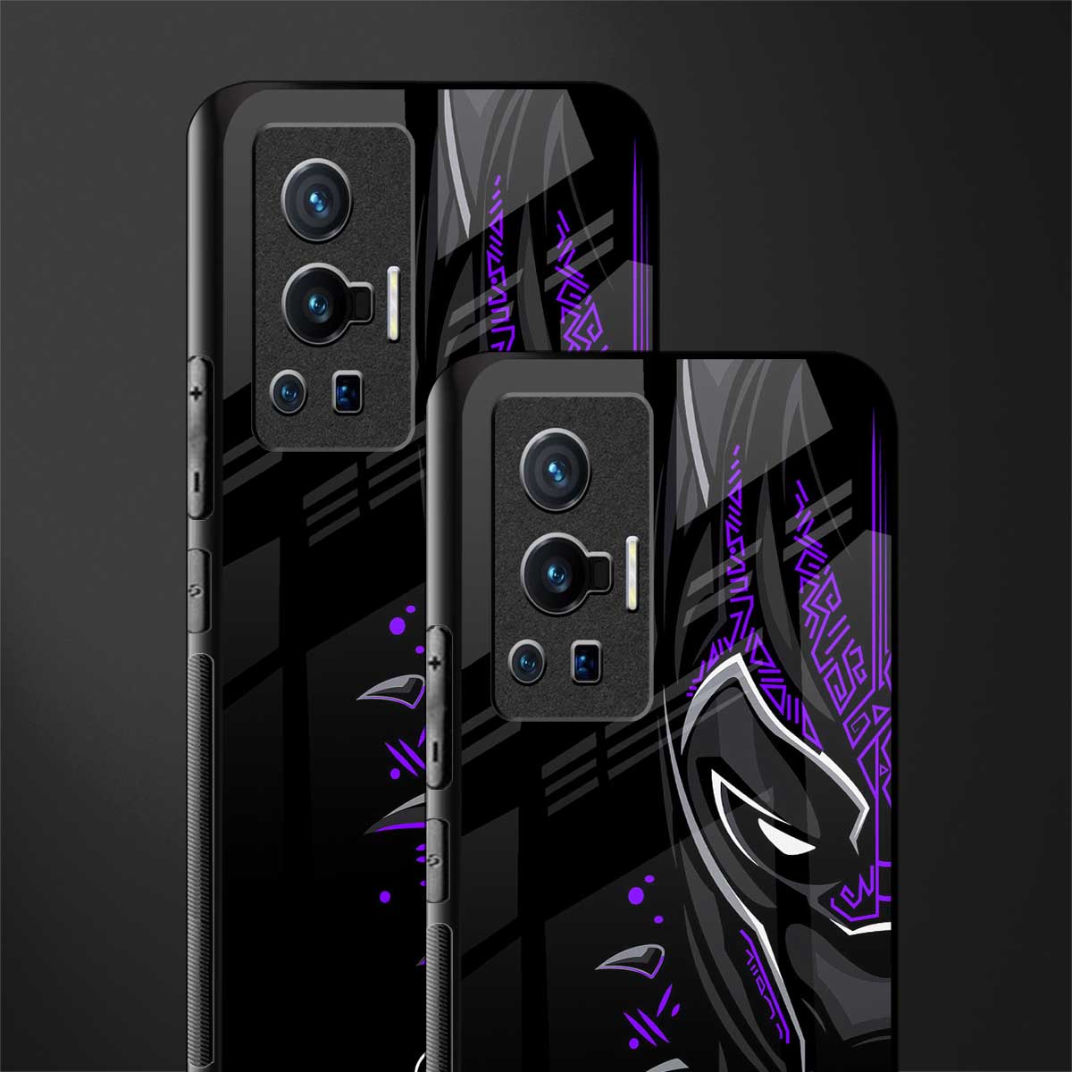 black panther superhero glass case for vivo x70 pro image-2