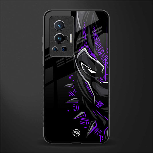 black panther superhero glass case for vivo x70 pro image