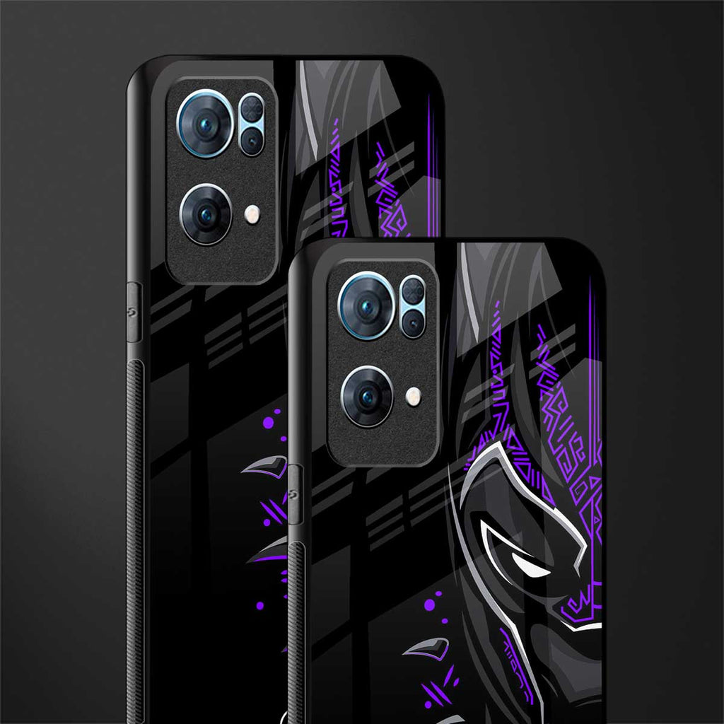 black panther superhero glass case for oppo reno7 pro 5g image-2