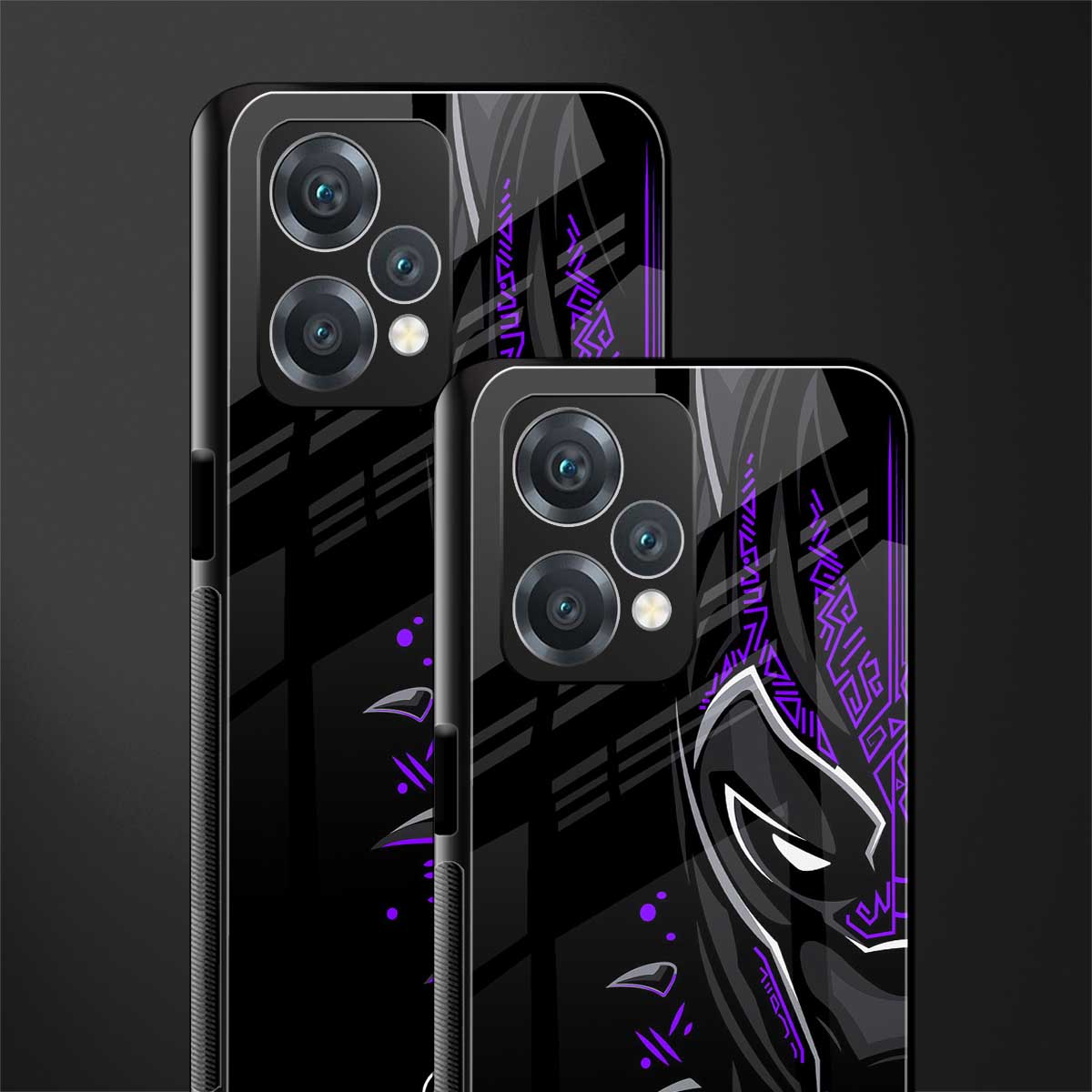 black panther superhero back phone cover | glass case for realme 9 pro 5g