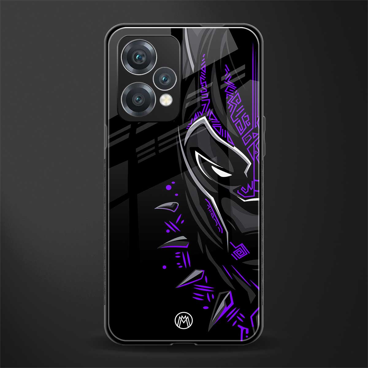 black panther superhero back phone cover | glass case for realme 9 pro 5g