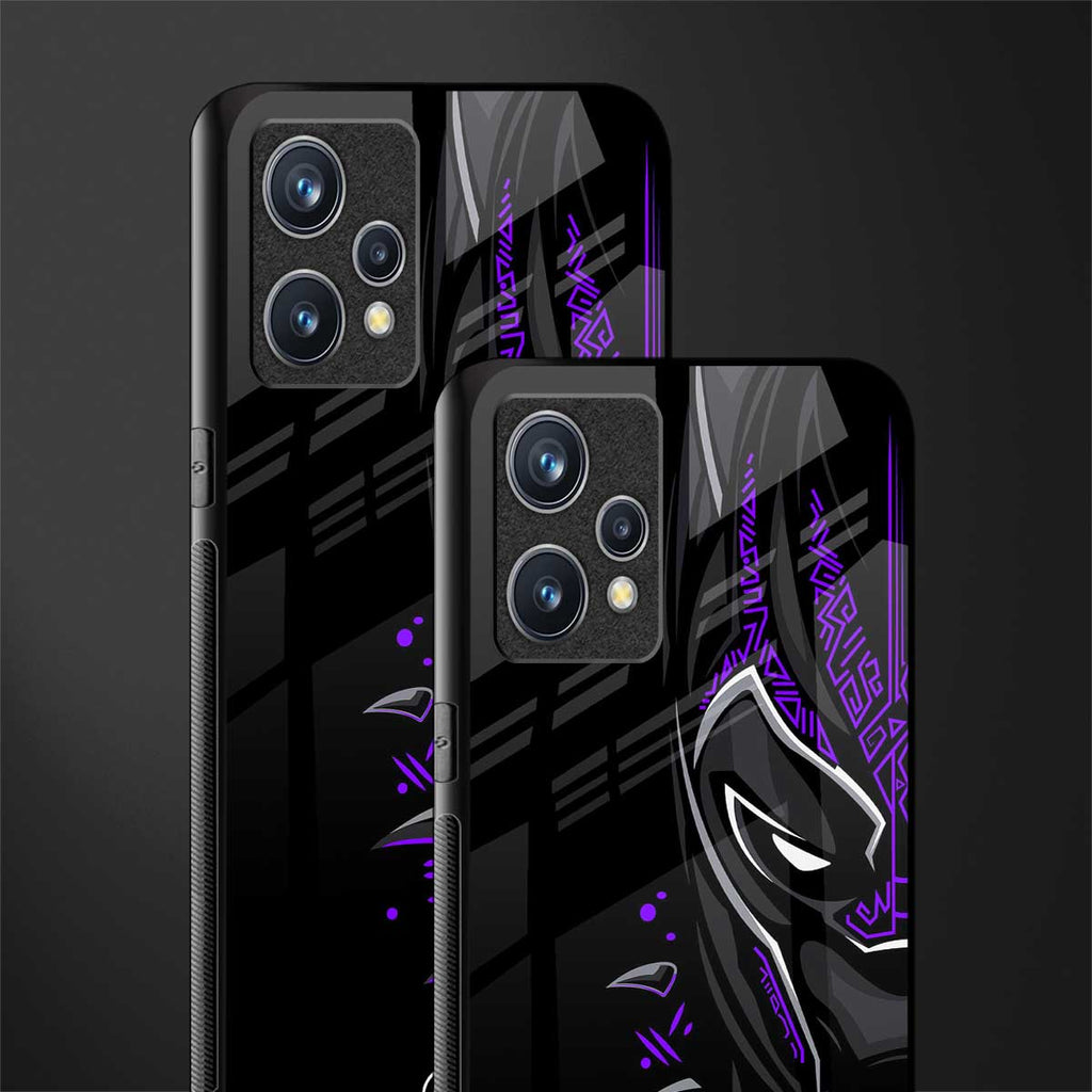 black panther superhero glass case for realme 9 4g image-2