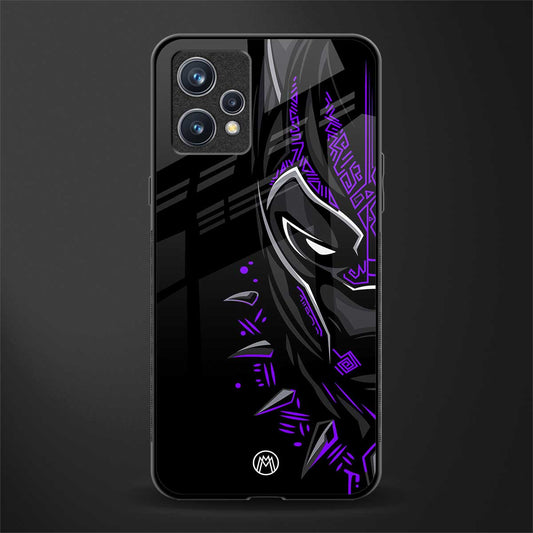 black panther superhero glass case for realme 9 4g image