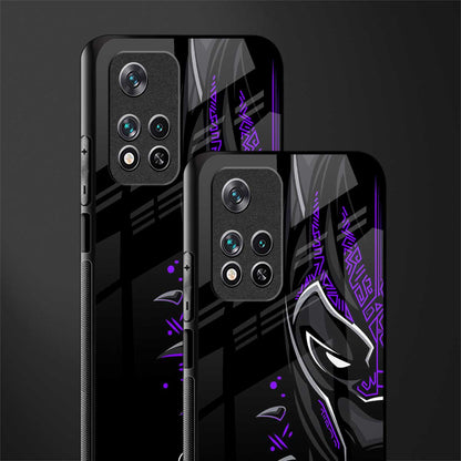 black panther superhero glass case for poco m4 pro 5g image-2
