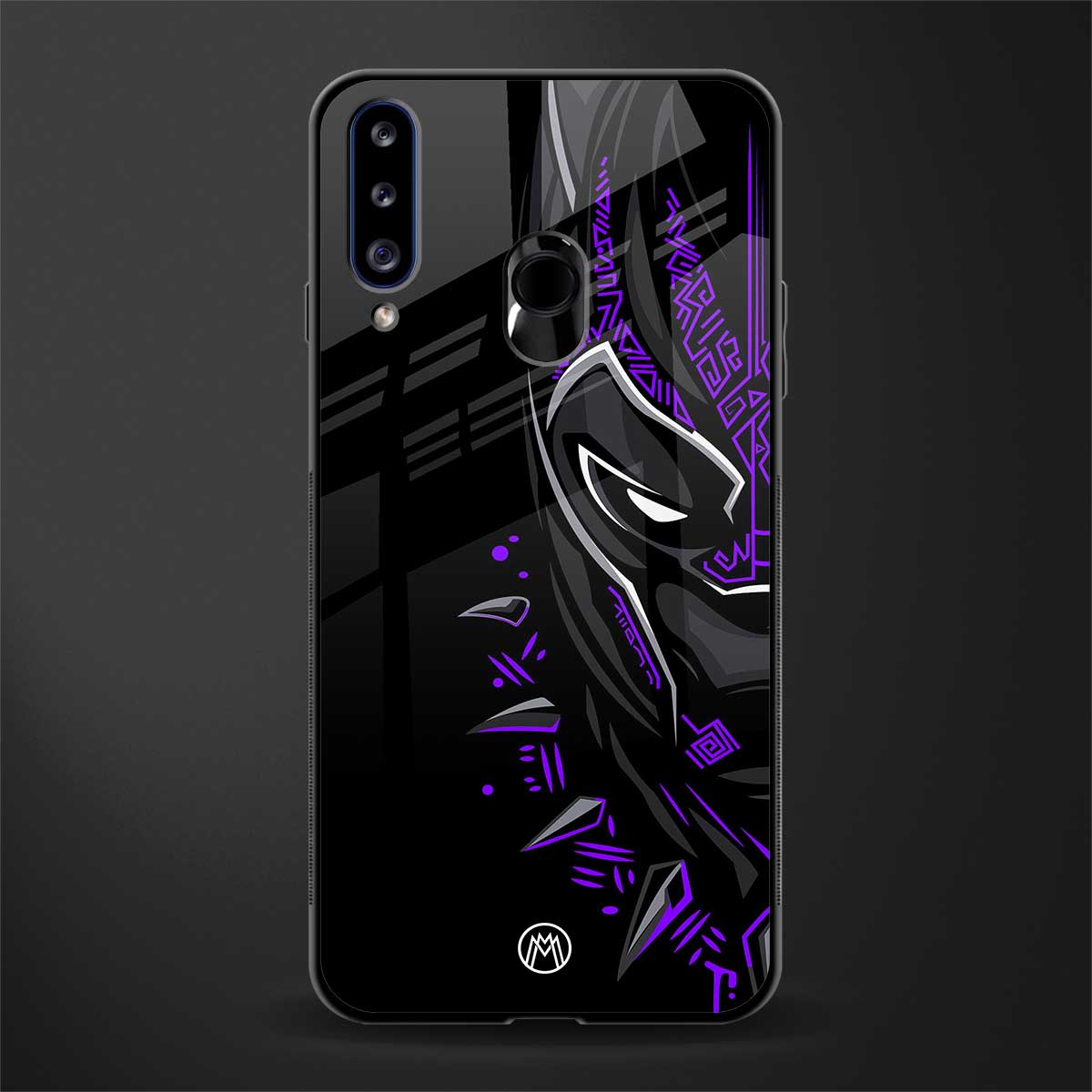 black panther superhero glass case for samsung galaxy a20s image