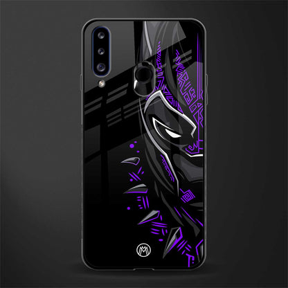 black panther superhero glass case for samsung galaxy a20s image