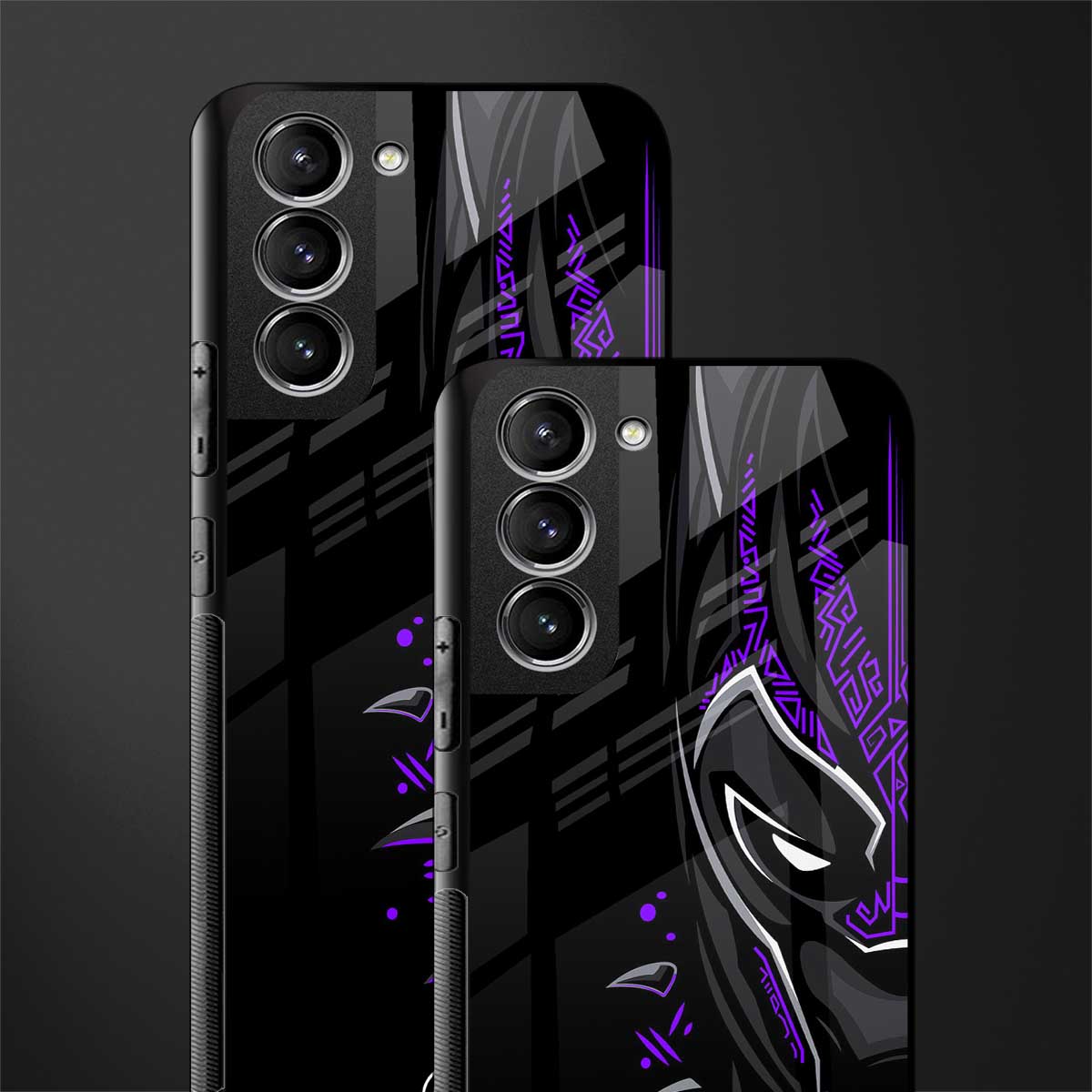 black panther superhero glass case for samsung galaxy s22 5g image-2