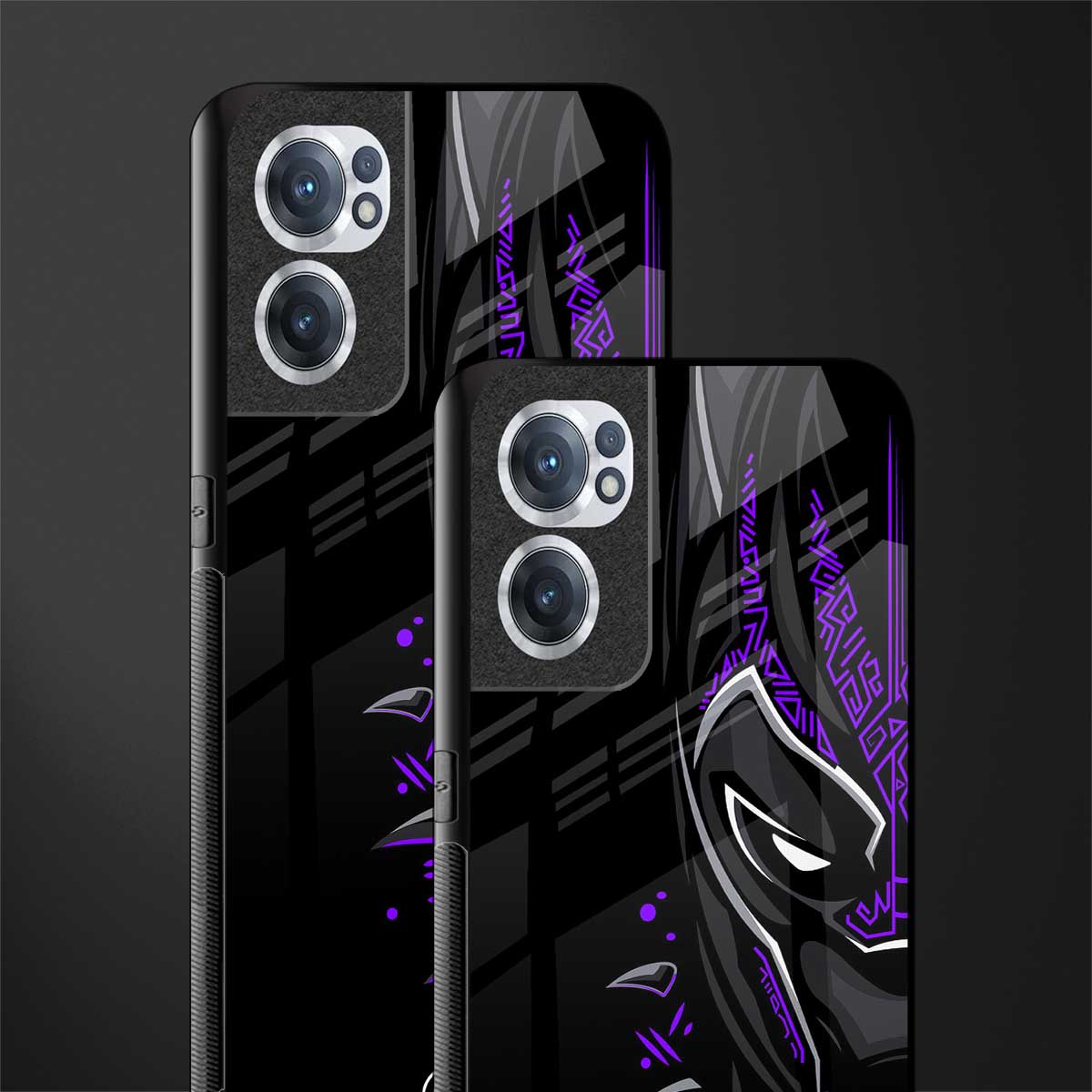 black panther superhero glass case for oneplus nord ce 2 5g image-2