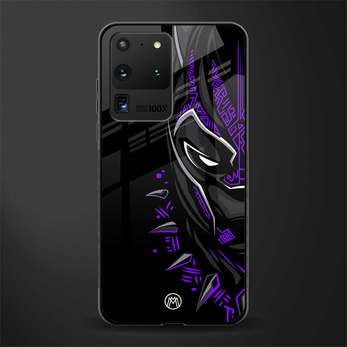 black panther superhero glass case for samsung galaxy s20 ultra image