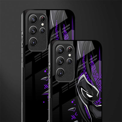 black panther superhero glass case for samsung galaxy s22 ultra 5g image-2