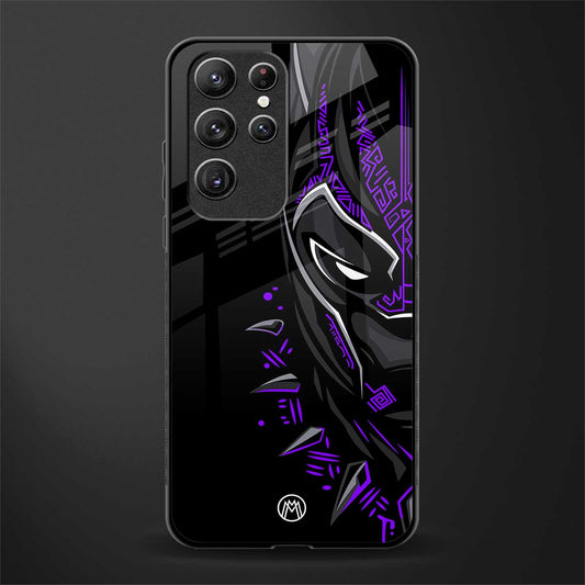 black panther superhero glass case for samsung galaxy s21 ultra image