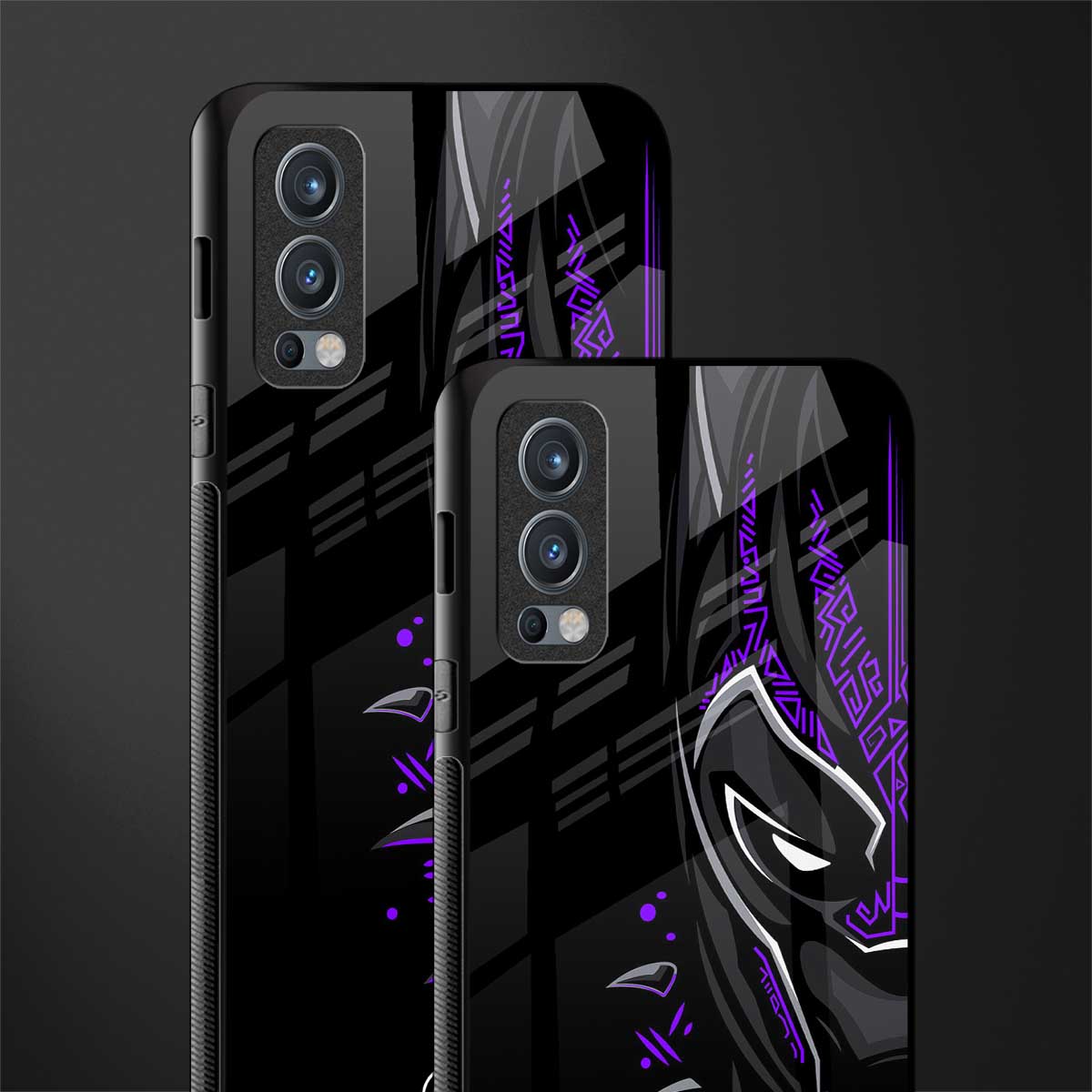black panther superhero glass case for oneplus nord 2 5g image-2